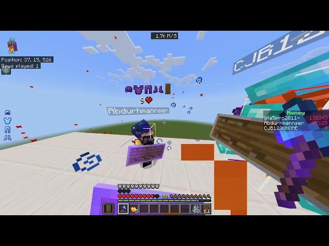 Minecraft java fighting in bedrock