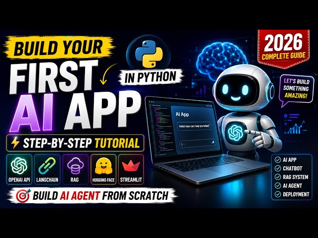 Build Your First AI App in Python 🤖 | OpenAI API + LangChain + RAG Complete Tutorial 2026