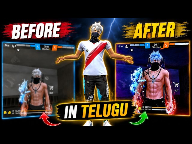 Freefire 4K Quality Tutorial by @AGRYashff🥳  || How to increase Freefire video Quality in Telugu🥰