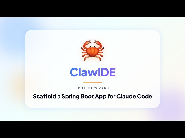 Scaffold Spring Boot (ClawIDE)