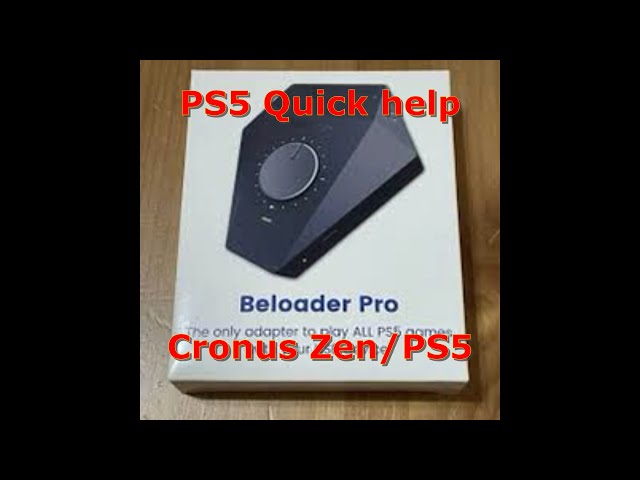 Cronus Zen PS5 requirements QUICK VIEW