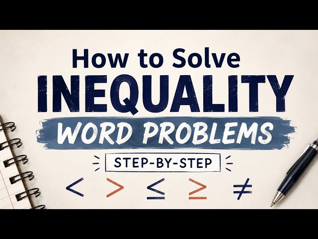 How to solve inequality word problems step by step