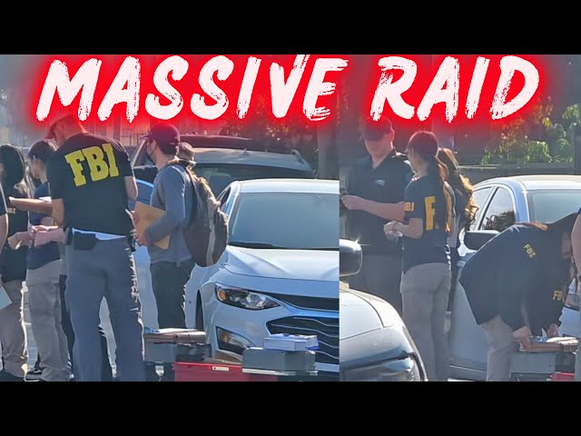 🔴 MAJOR FBI RAID in Los Angeles - Neighborhood SWARMED!