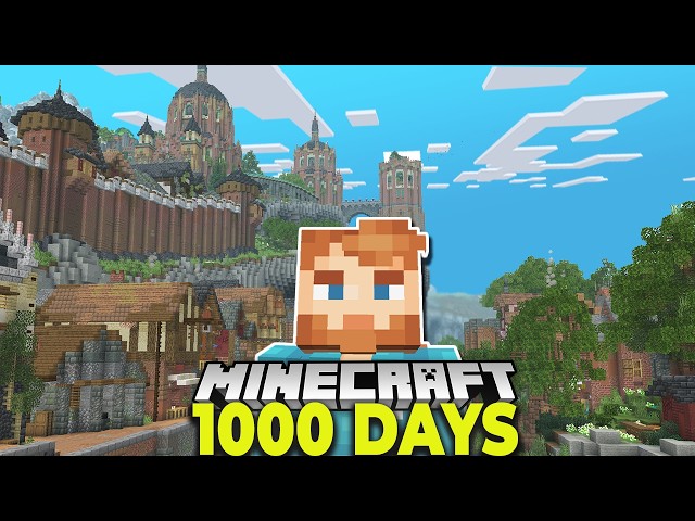 1000 Days in an ACTUAL Minecraft Forever World