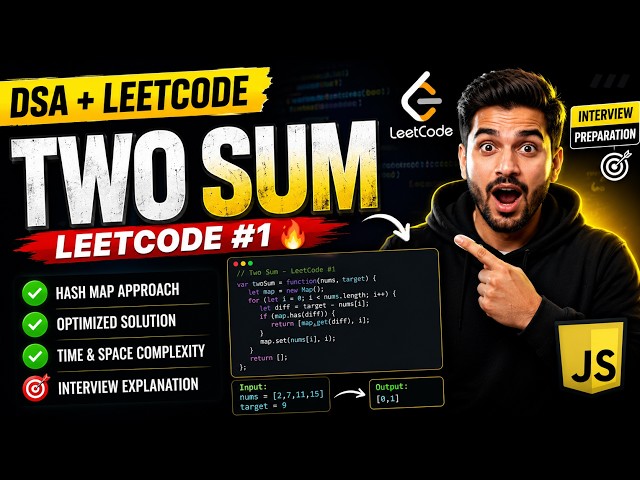 LeetCode #1 Two Sum JavaScript Solution Explained #DSA