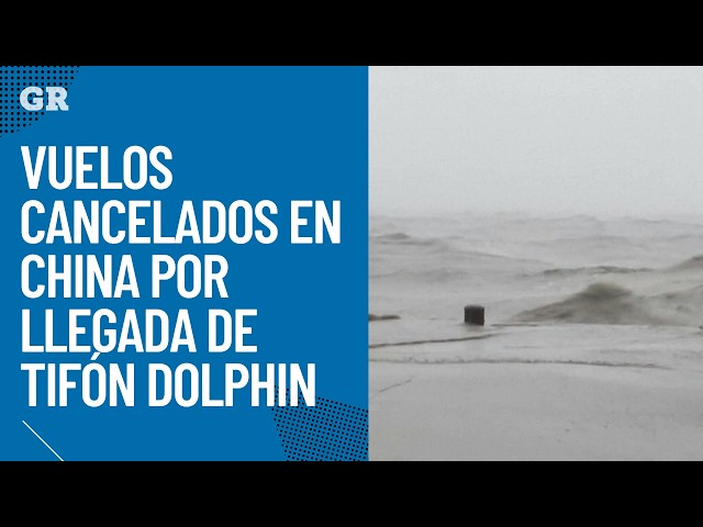 vuelos cancelados en China por llegada de tifón Dolphin