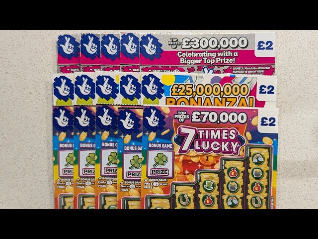 £30 Mix of £2 UK Allwyn National Lottery Scratch Cards