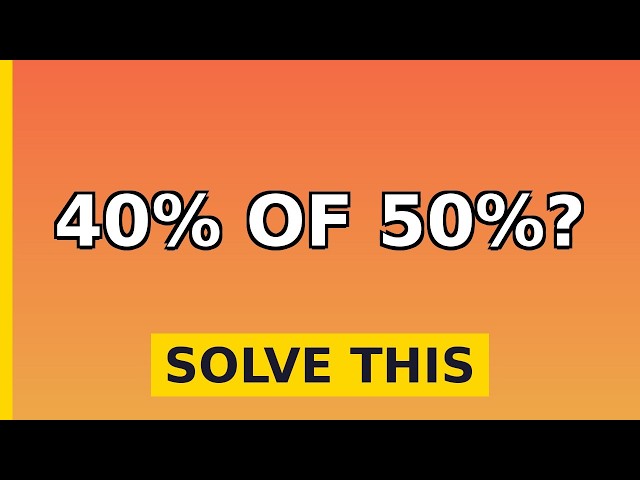 How to Calculate Percent of a Percent (7th Grade Math)