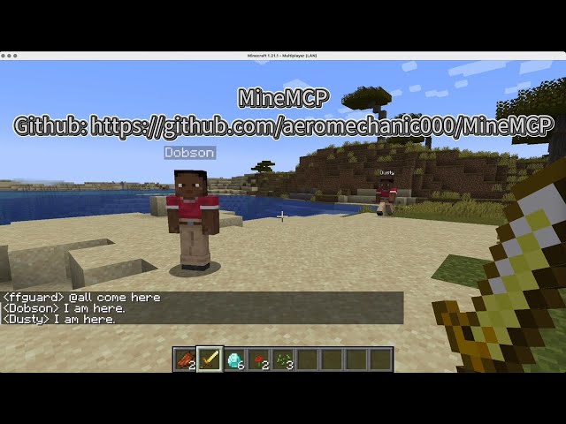 MineMCP: LLM-Driven Minecraft Agents in Python