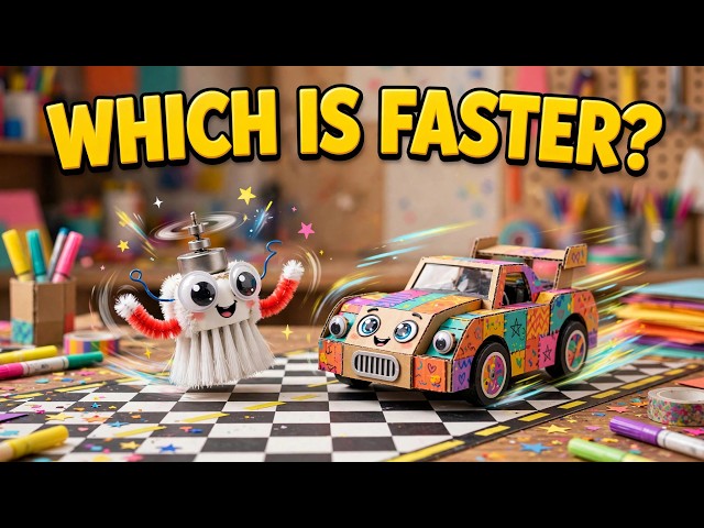 How to Make a Jumping Bristlebot at Home – 2 Easy DIY Racing Toys!