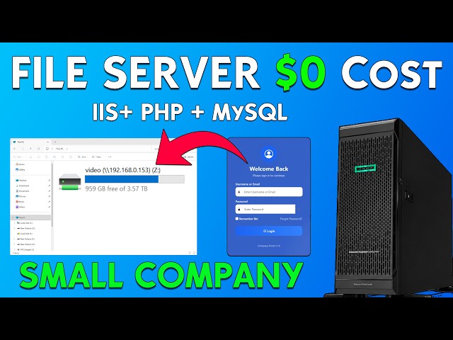 SETUP Small Company File Server | Windows Server | IIS+ PHP + MySQL | $0 Cost
