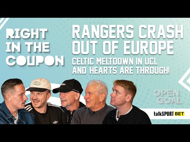 RANGERS CRASH OUT TO JABLONEC, CELTIC MELTDOWN IN UCL & HEARTS THROUGH! | Right In The Coupon LIVE