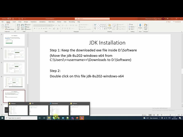 JDK installation