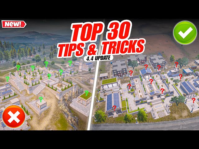 Top 30 Tips/Tricks You MUST Know About BGMI 4.4 Update😍| BGMI Update 4.4 Hero's Crown Tutorial.