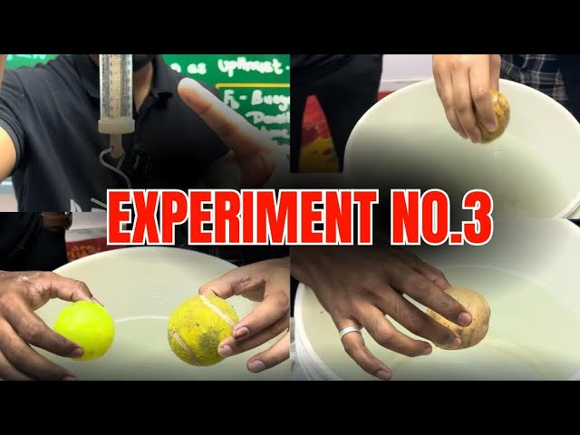 Experiment No 3 | Buoyant Force & Buoyancy | Experiment Series | JR Tutorials |