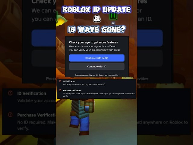 ROBLOX ID UPDATE & IS WAVE EVER COMING BACK? | ROBLOX NOW REQUIRES ID FOR PUBLISHING GAMES #roblox