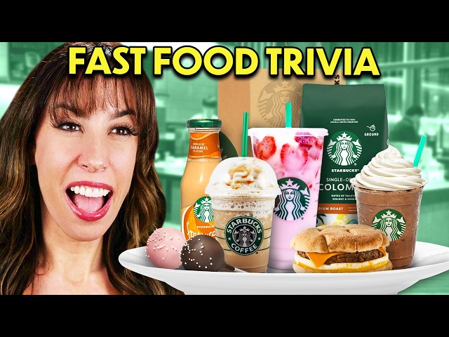 Fast Food Trivia Battle: Starbucks! | React