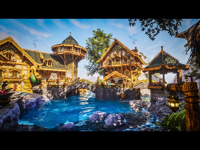 I Built a Cozy Fantasy Village in ARK: Survival Ascended!