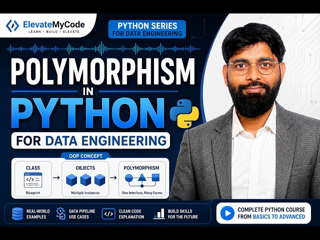 Polymorphism in Python Explained 🔥 | Data Engineering Real-Time Example