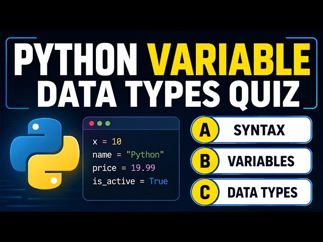 Python Fundamentals Quiz | Syntax, Variables & Data Types | Only 1% Can Score 50/50!