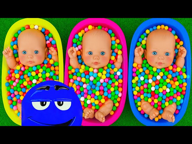 Satisfying Video l How to Make Rainbow Bathtubs into Mixing Slime with Glitter Pool Cutting ASMR