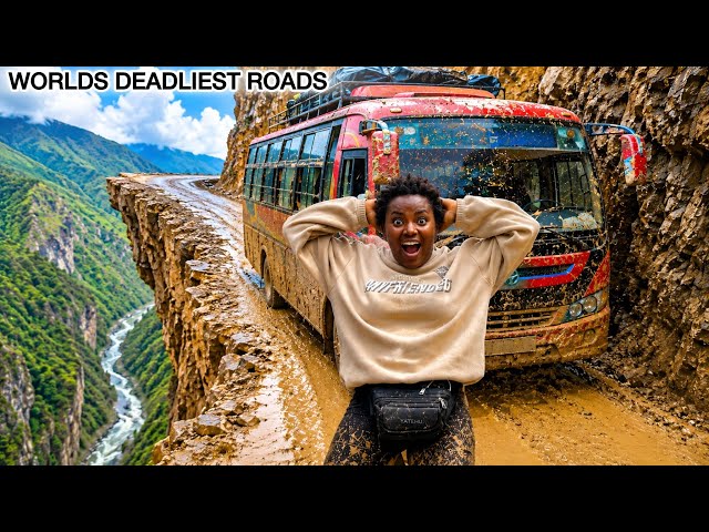 Extreme Deadliest Bus Journey in Manang Nepal