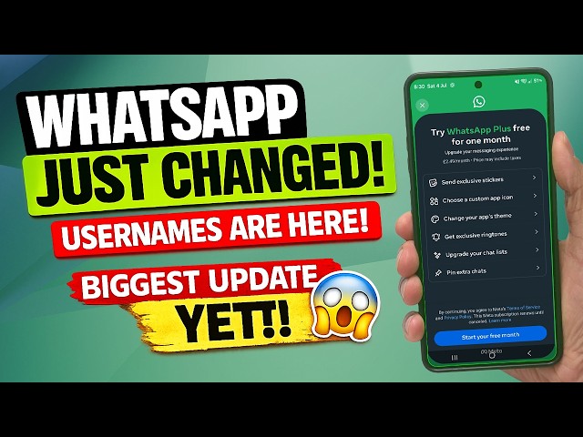 WhatsApp JUST Changed Forever! Usernames Are FINALLY Here! 🤯 Biggest Update Yet