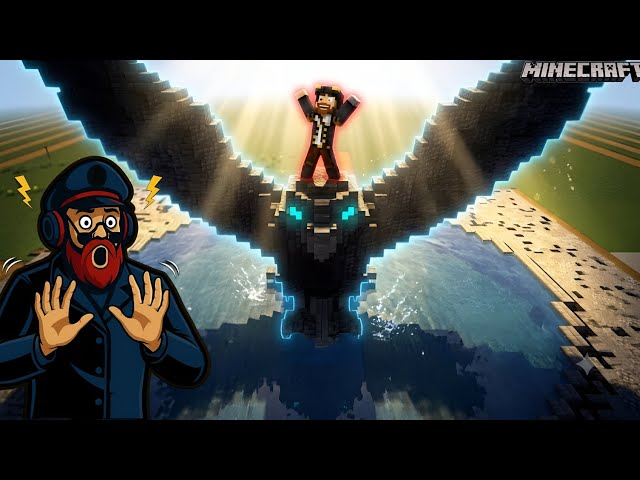 I build a mega eagle fountain ⛲ for my castle project🤩😳| Minecraft #24 