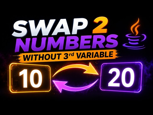 Swap Two Numbers Without Third Variable | Java