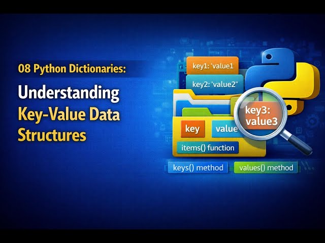 08 Python Dictionaries: Understanding Key-Value Data Structures