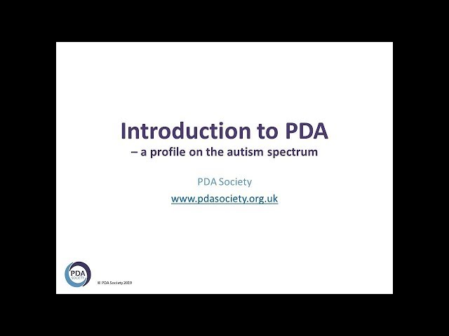 Webinar: Pathological Demand Avoidance (PDA) Edited