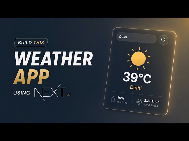 Weather Application | HTML CSS Tutorial For Beginners