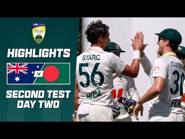 Australia v Bangladesh | Second Test | Day Two