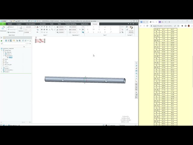 Modeling a Universal Chime in Creo Parametric