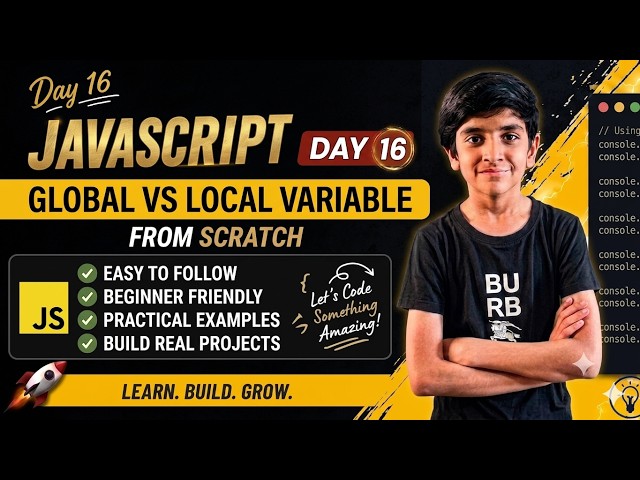 Don’t Confuse Again! Local vs Global Variables in JavaScript #javascript #coding #fyp