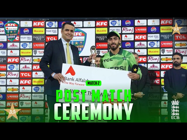 Post Match Ceremony | Pakistan vs England | Match 2 | Pakistan ODI Tri-Series 2026 | PCB | MZS1K