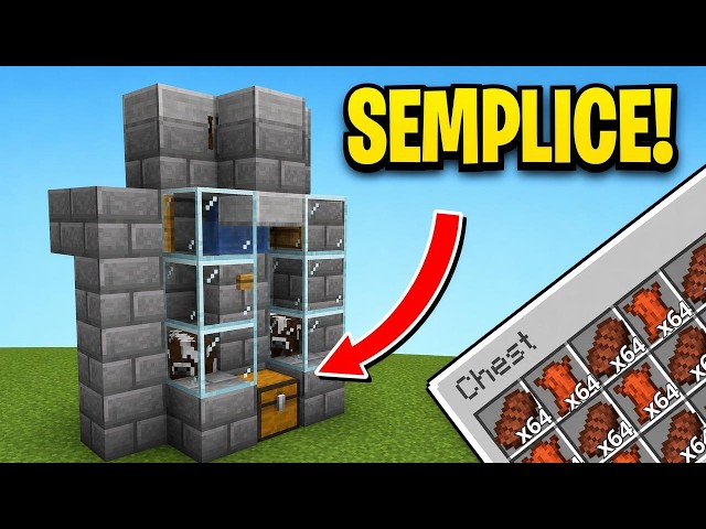 FARM DI MUCCHE Facile in Minecraft | Infinite Cibo!