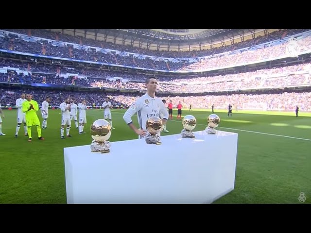 ¡Cristiano Ronaldo ofreció su cuarto Balón de Oro al Bernabéu!