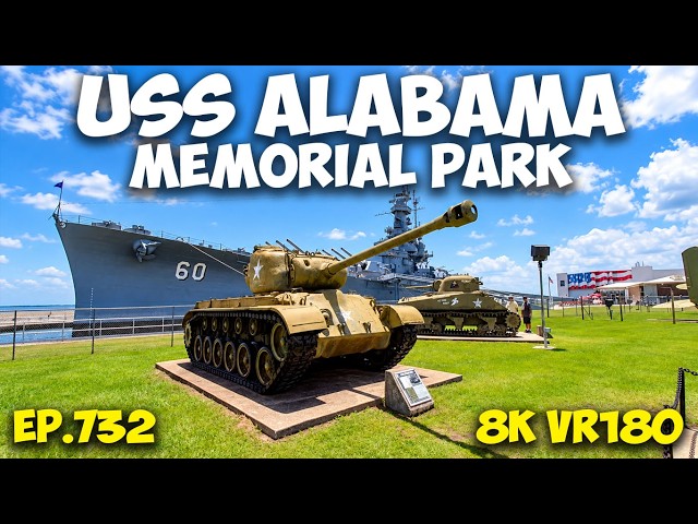 Mobile, Alabama: USS Alabama Battleship Memorial Park ep.732 Part 14 #8k #vr180 #3d #travel #history