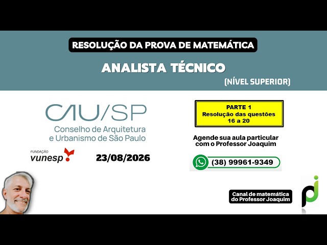 CAU 2026 - TECHNICAL ANALYST (QUESTIONS 16 to 20)