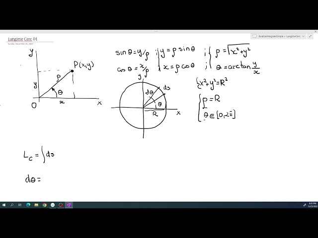 Length of circle using polar coordinates