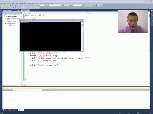 Intro to C Programming - Conditional Statements - switch Program