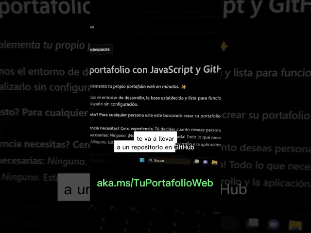 Crea tu portafolio web con Microsoft y GitHub