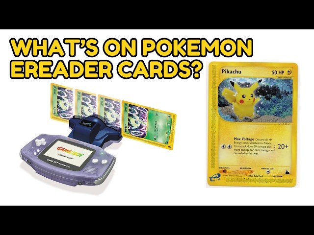 Scanning Pokémon Cards with the Game Boy Advance e-Reader!