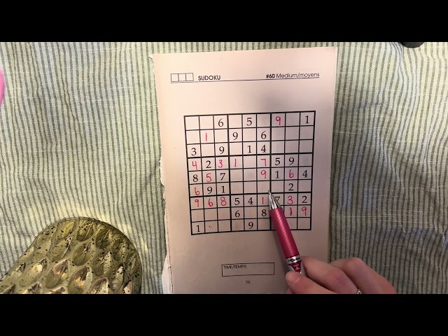 Trying ASMR sudoku with me! 