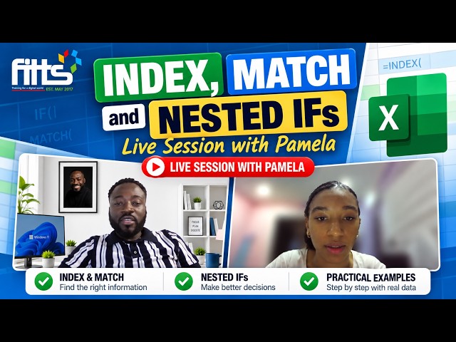 Excel INDEX, MATCH & Nested IFs Explained | Cambridge AS Level IT Live Session