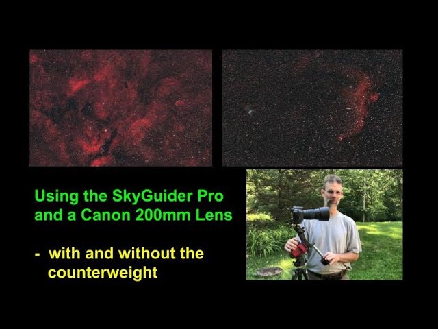 Imaging with the SkyGuider Pro and a 200mm Lens