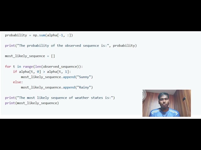 Experiment 4  HMM using python 