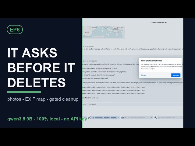 A 9B Local LLM Mapped My Photos From EXIF, Then Asked Before Every Delete