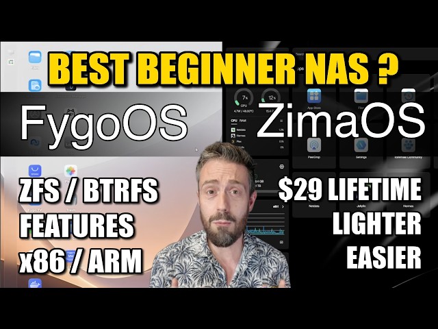 ZimaOS vs Fygo OS - BEST BEGINNER NAS SOFTWARE?
